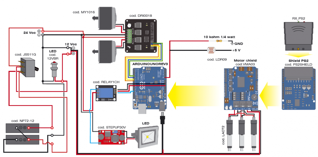 brancher relais arduino