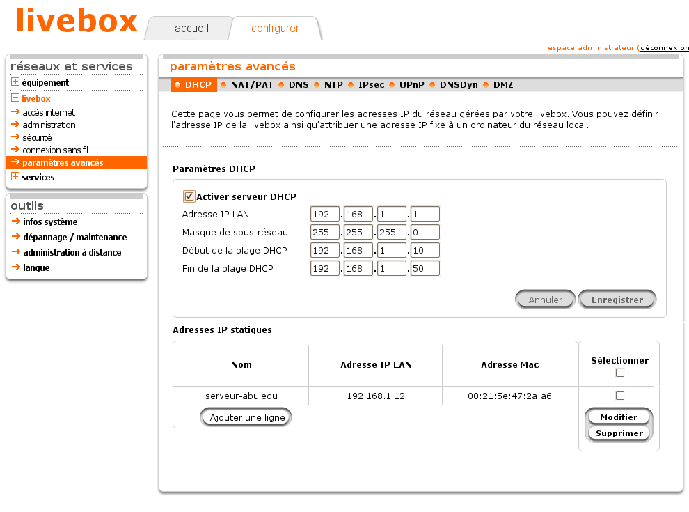amplifier signal wifi livebox